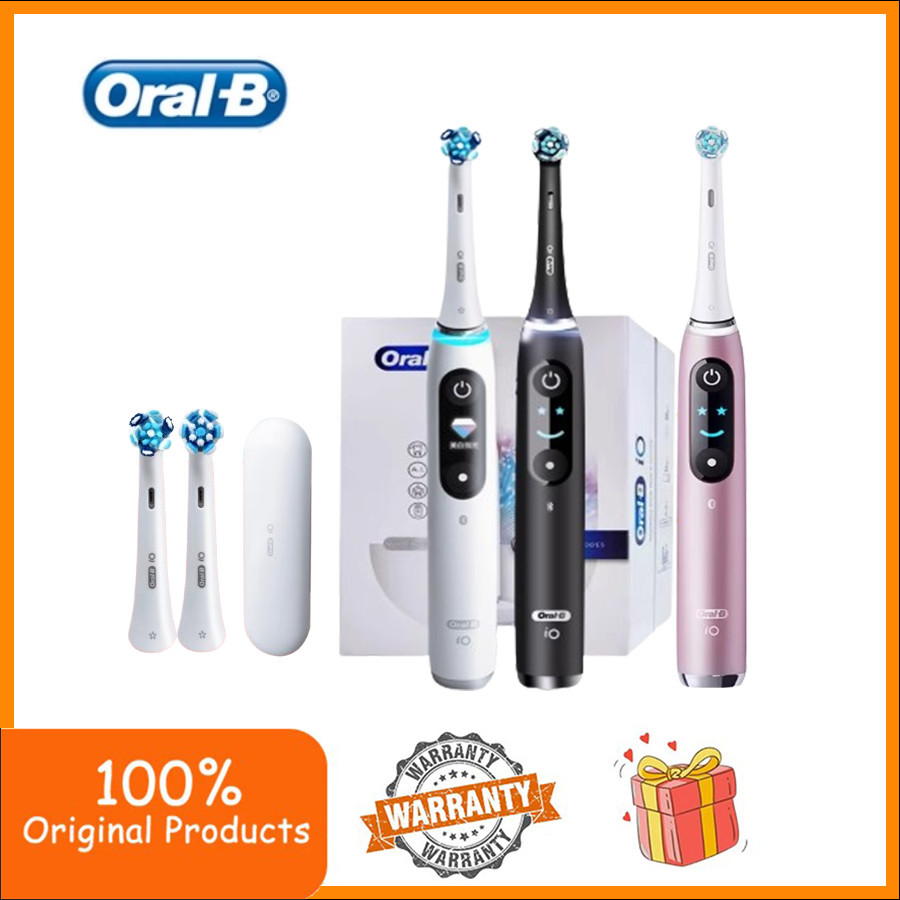 แปรงสีฟันไฟฟ้า Oral-B io9 การติดตาม 3D สุดยอดทําความสะอาด/7 โหมดอัจฉริยะ/เคสชาร์จแม่เหล็ก io9
