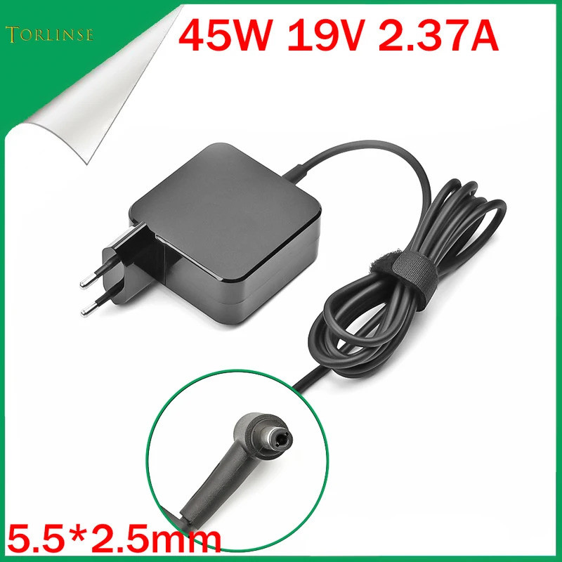 19V 2.37A 45W 5.5x2.5 มม.อะแดปเตอร์ชาร์จสําหรับ Asus X450 X551CA X555K53S K52F X555L F555L X552C X55