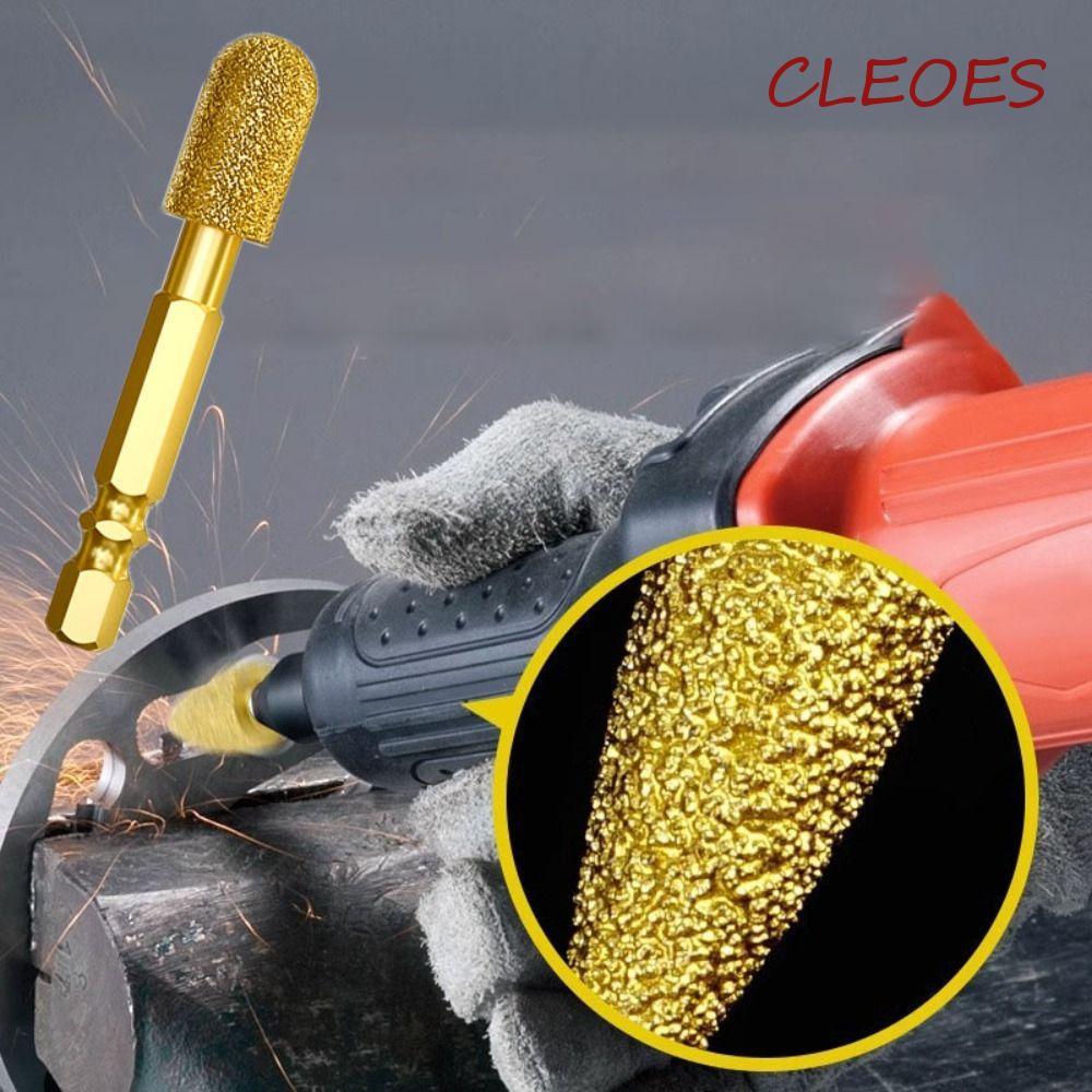 CLEOES Adamas เคลือบโรตารีเสี้ยน, ก้านหกเหลี่ยมอุณหภูมิสูง Brazing เทคโนโลยี Adamas ชุดเครื่องมือโรต