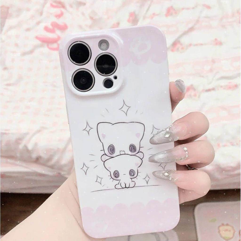 Yan Yan Yan Stacking Cat เหมาะสําหรับ Apple 16promax/17/iPhone12/14/15plus เคสโทรศัพท์ OPPOA97 Non-C