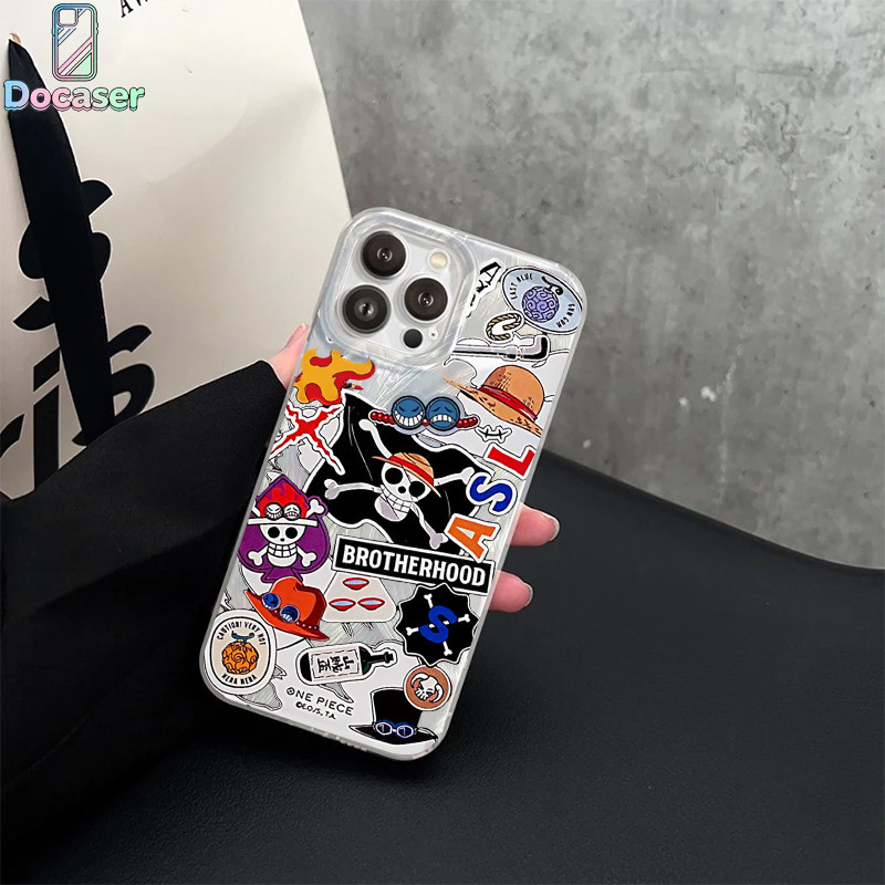 เคสไอโฟน สำหรับ iPhone 17 16 15 Pro Max 11 12 13 14 Pro Max X XR XS Max 7Plus 8Plus ธงโจรสลัดวันพีซ สำหรับผ้าสีไอศรี ราคา ถูกที่สุด ดีลบีเคเค แกลเลอรีภาพที่ 6