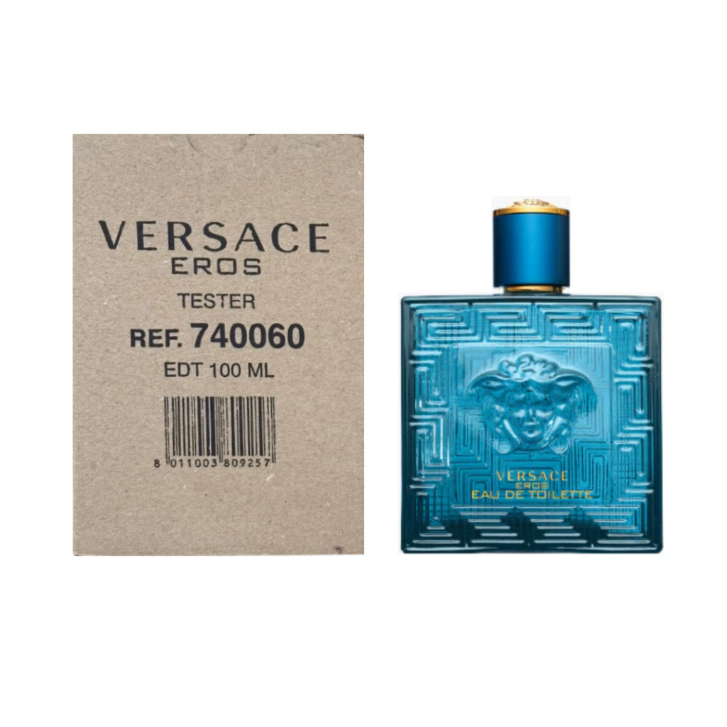 Versace Mens Eau De Toilette Eros 100ml. ที เทสเตอร์ กล่องน้ําตาล