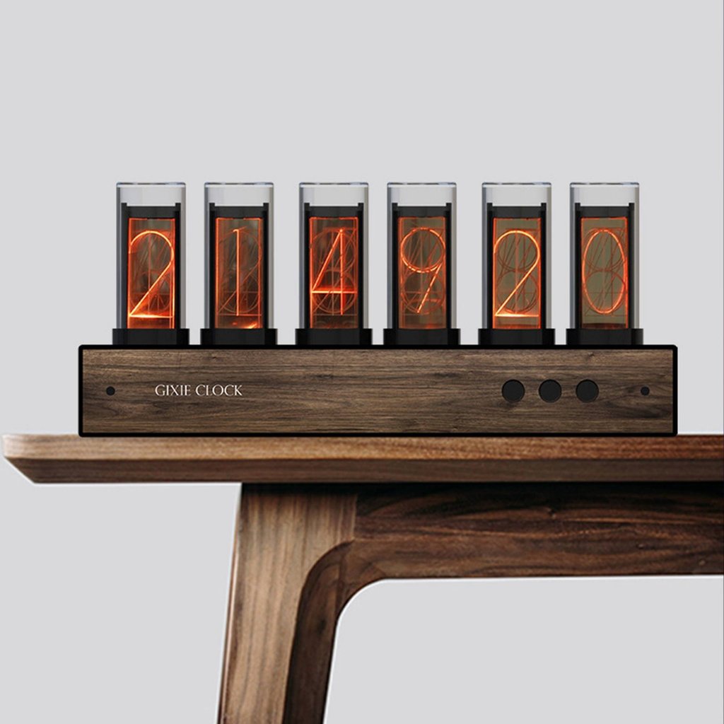 USB Powered Nixie Tube Clock Power-Power-down Memory Retro Digital Clock RGB เปลี่ยนสีสําหรับผู้ที่ช