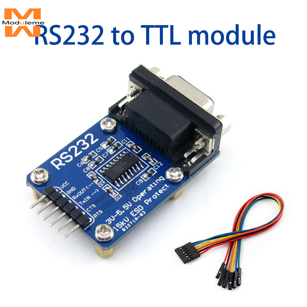 RS232 ถึง TTL RS232 เป็นโมดูลพอร์ตอนุกรม UART SP3232 สายกระพริบพร้อม ESD