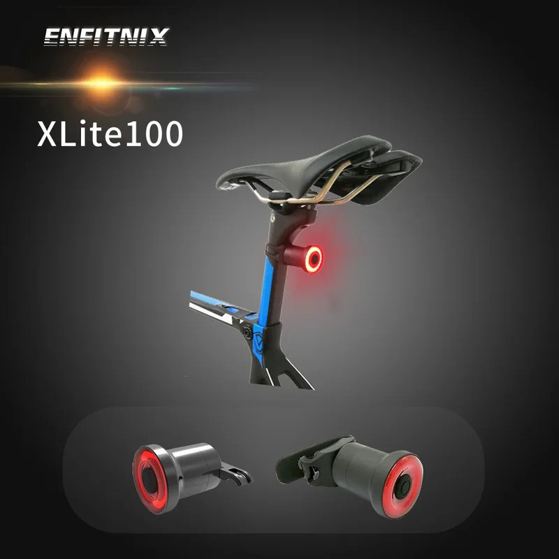 Enfitnix XLite100 ไฟท้ายสมาร์ทสำหรับจักรยาน พร้อมฟังก์ชันเบรกตรวจจับ เปิดปิดอัตโนมัติ ชาร์จได้จากUSB