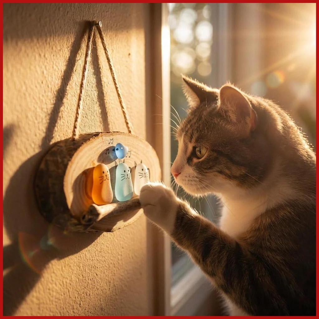Sea Glass Cat Window Decor น่ารักสนุก Sea Glass Party Decor Home Art จี้สําหรับห้องนั่งเล่นห้องนอนห้