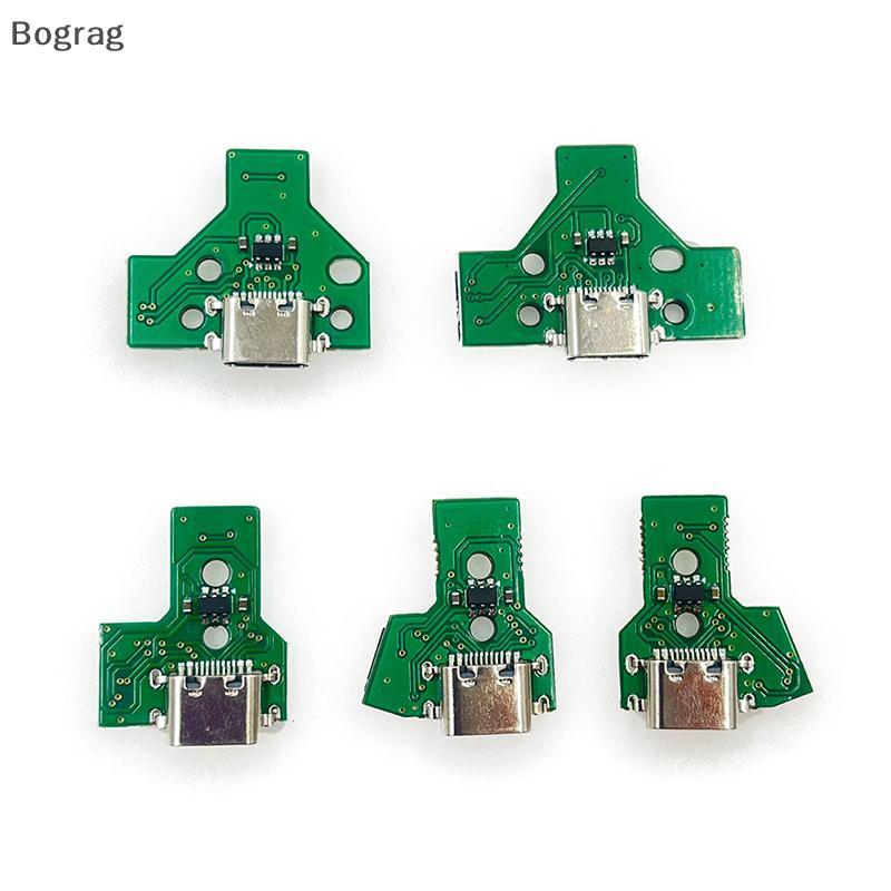 [Bogr] 1 ชุดสากลสําหรับ PS4 Controller 040 050 055 อุปกรณ์เสริม DIY สําหรับ DualSho 4 USB Type C บอร์ดชาร์จ MOD COD