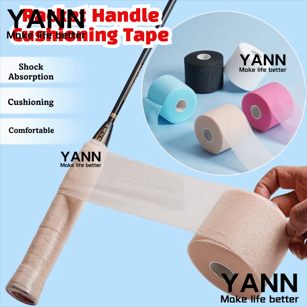 YANN เทปพันด้ามจับแร็กเก็ต ขนาด 7 ซม.x27 ม. กันลื่นและกันกระแทก ใช้งานได้ทั้งแร็กเก็ตและเทนนิส