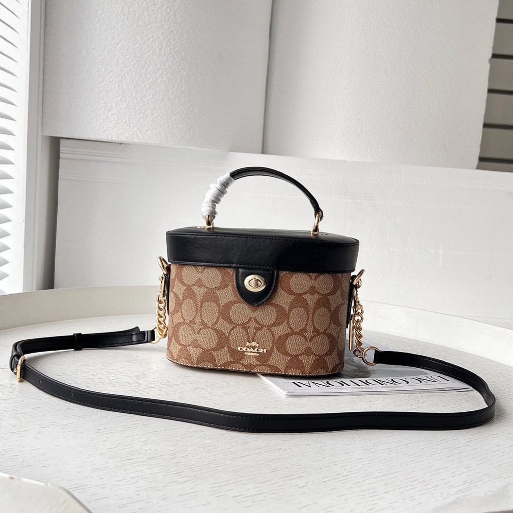 Coach 78277 Box Cosmetic Bag Classic Bucket Bag Cosmetic Bag All-Match