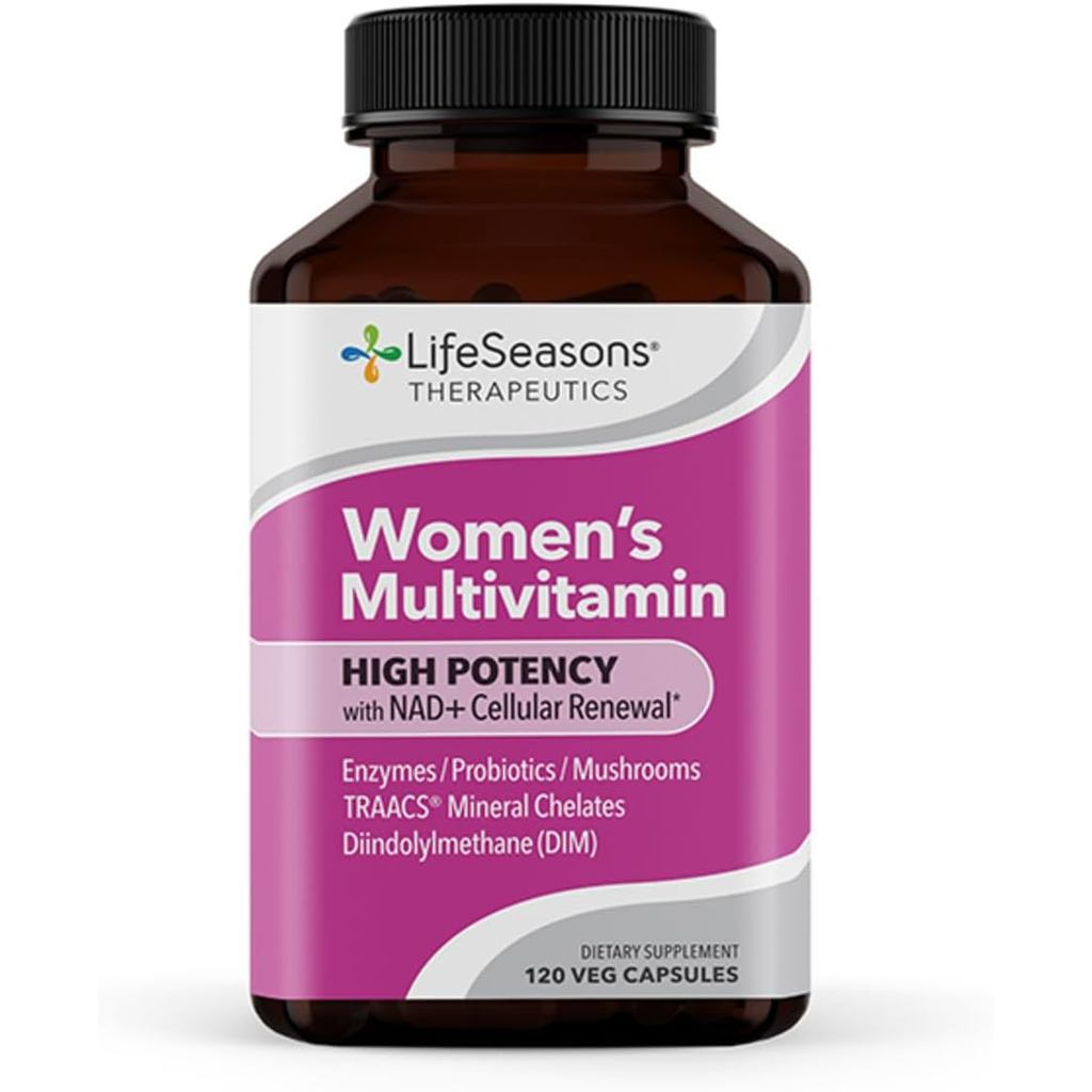 LifeSeasonsWomensMultivitamin–with21Vitamins&Minerals,PureWay-C®,NAD+,ActiveB-Vitamins,TRAACS®Chelat
