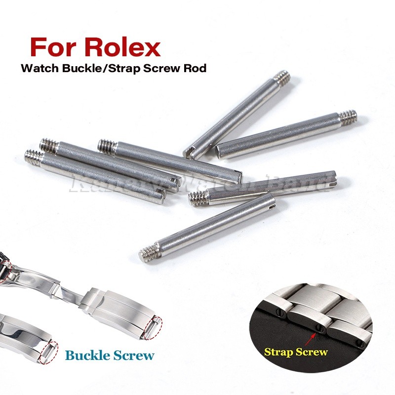 สายนาฬิกาโลหะ/Buckle สกรูสําหรับ Rolex Daytona Submariner Oyster Water Ghost สแตนเลสตัวเชื่อมต่อ Clasp Link สกรู Pins นาฬิกาอุปกรณ์เสริม