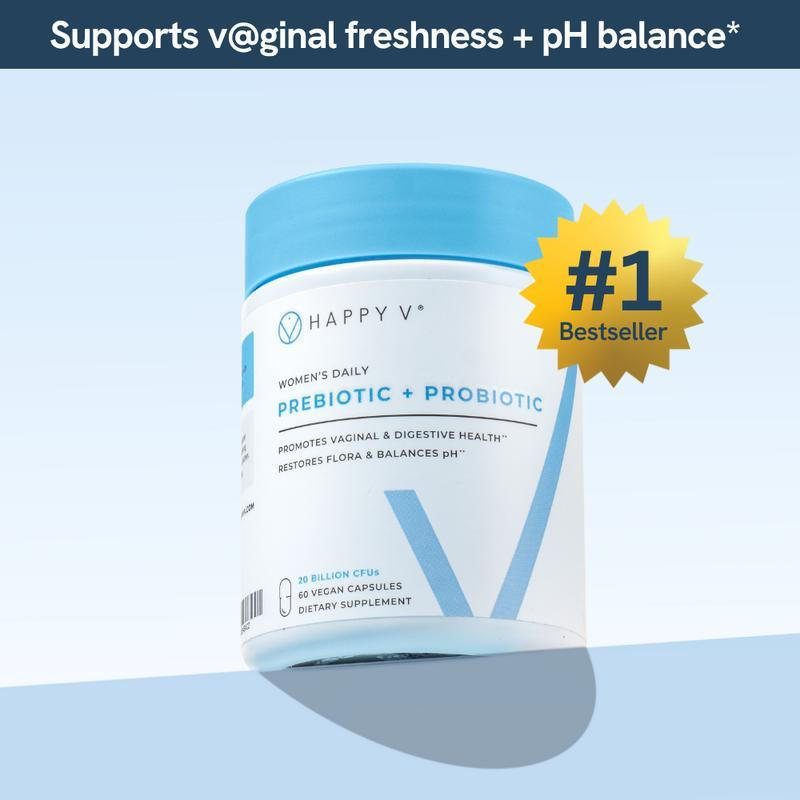 HappyVl Prebiotics+Probiotics Women-Clinical Proof HB Balance & BV Treatment, Yeast Infection Suppor