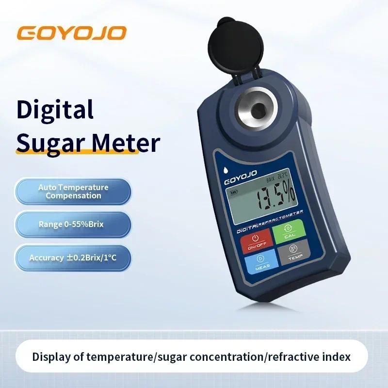 GOYOJO Digital Refractometer Brix Meter ใหม่ในน้ําผลไม้เครื่องดื่ม Sprite เครื่องดื่มเครื่องทดสอบน้ําตาลมิเตอร์ Suger เนื้อหามือวัด
