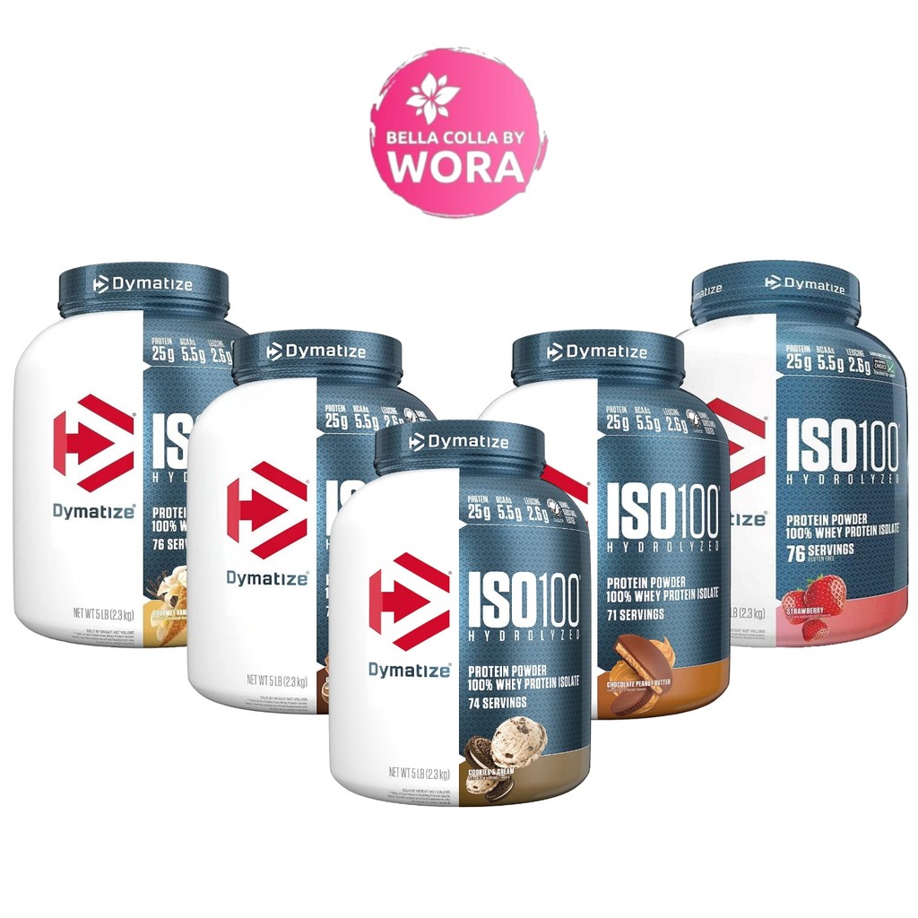[1 กระปุก] Dymatize ISO 100 [3/5 LB/กระปุก] [เลือกรสชาติ] เวย์โปรตีน เสริมสร้างกล้ามเนื้อ