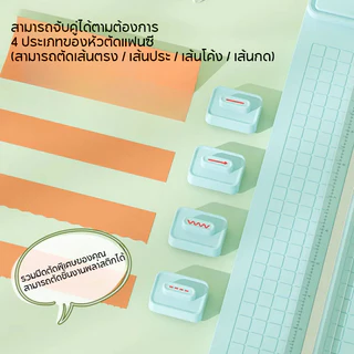 แท่นตัดกระดาษอเนกประสงค์ 4 หัว Paper Trimmer Cutter ตัดตรง โค้ง เส้นประ พับ รองรับ A3–A5