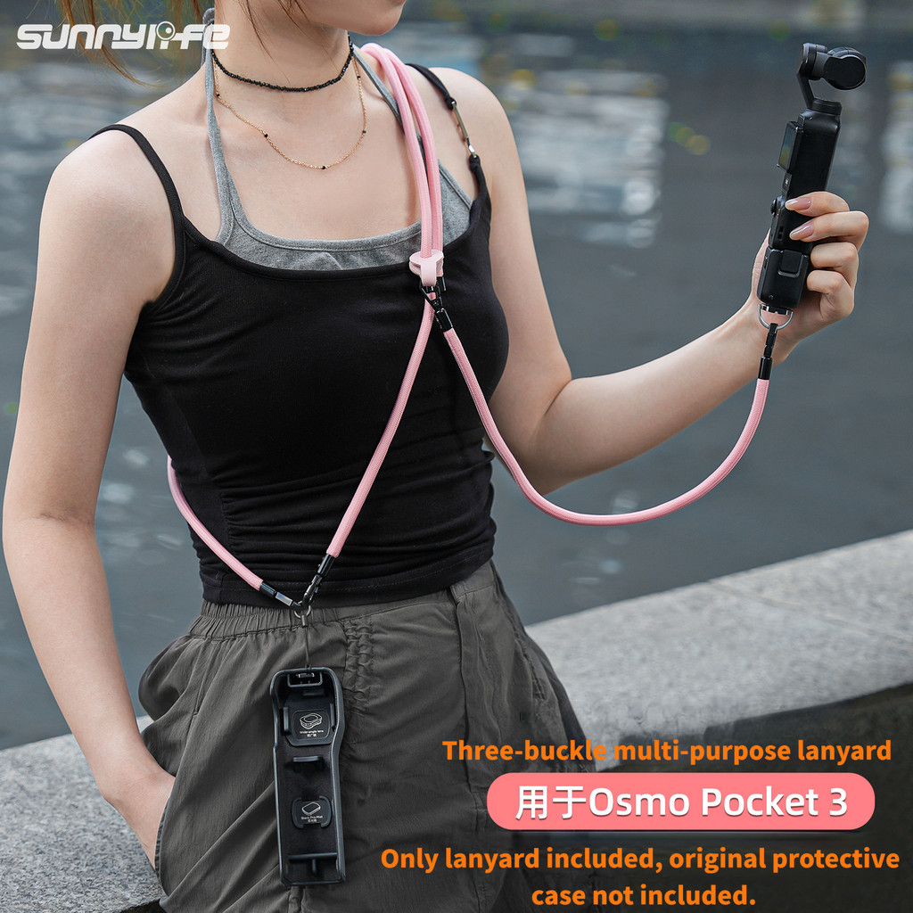 Sunnylife OsmoPocket3 Lanyard Crossbody Anti-Loss Hand Strap OP3 Pocket Accessory Portable Safety Lanyard