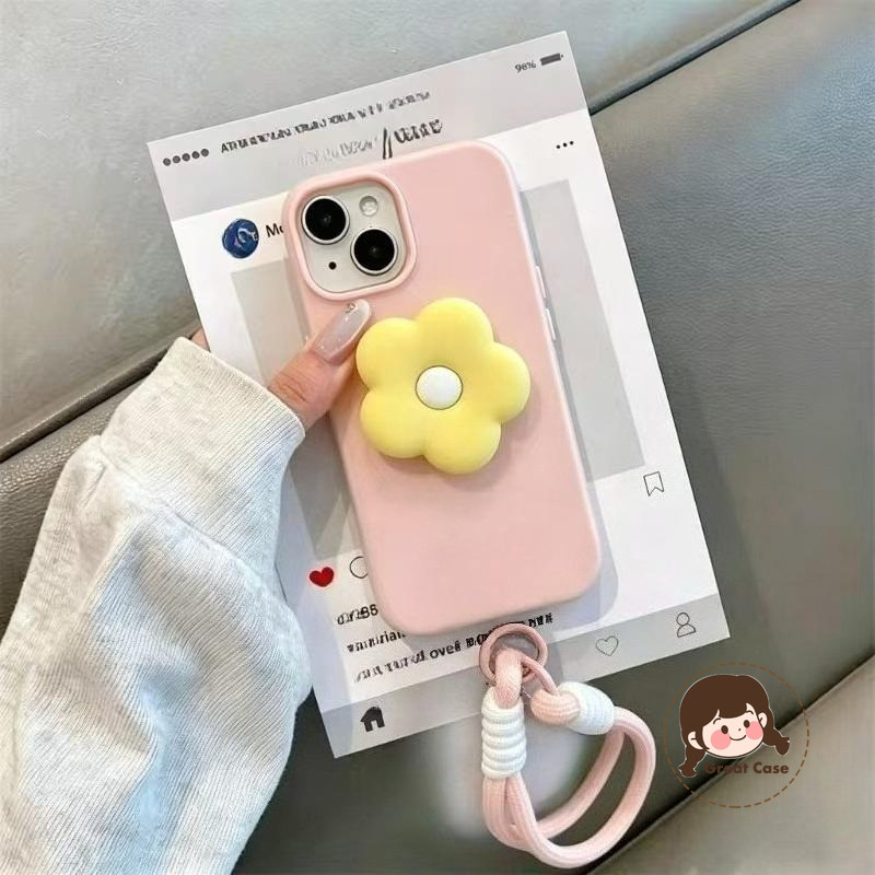 Simple ดอกไม้ผู้ถือสีลูกกวาดเคสโทรศัพท์สําหรับVivo Y04 Y04S Y03 Y03T Y02 Y02A Y02T Y02S Y01A Y01 Y5S