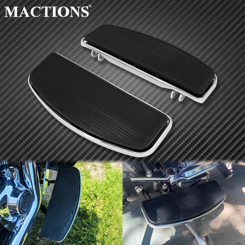 MAC รถจักรยานยนต์ DRIVER Floorboard เท้า Footpegs เหยียบยางแทรก Pad สําหรับ Harley Softail Heritage 