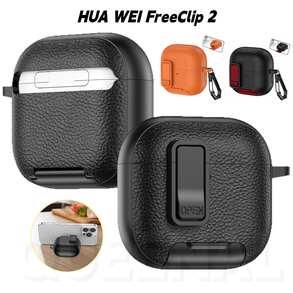 COD ที่ยึดหูฟัง Huawei FreeClip 2 แบบหนีบหู, เคสป้องกันหูฟังบลูทูธ Huawei FreeClip 2, แบบมีตะขอแขวนก