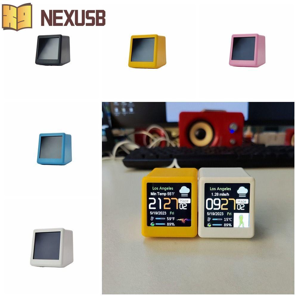 NEXUSBEAM นาฬิกาตั้งโต๊ะ WiFi,เวอร์ชันภาษาอังกฤษ LCD Digital Smart Weather Clock, Creative Electroni