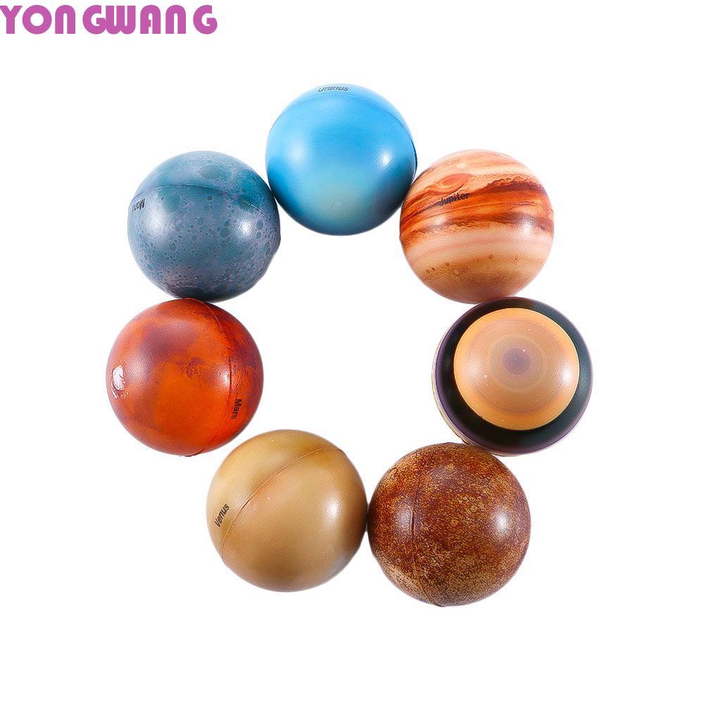 YONGWANG66HR แปดดาวเคราะห์สีสันสดใสสําหรับเด็ก Bouncy Ball ฟองน้ํา Ball ระบบพลังงานแสงอาทิตย์ Ball ข