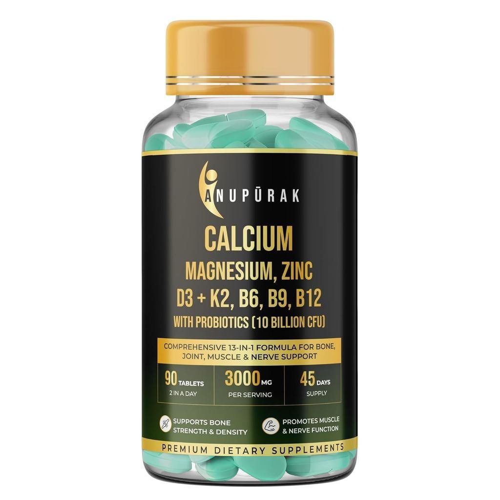 อาหารเสริมสุขภาพกระดูก | 444mg Elemental Calcium จากแคลเซียมซิเตรต Malate พร้อมแมกนีเซียมไกลซิเนต, ว