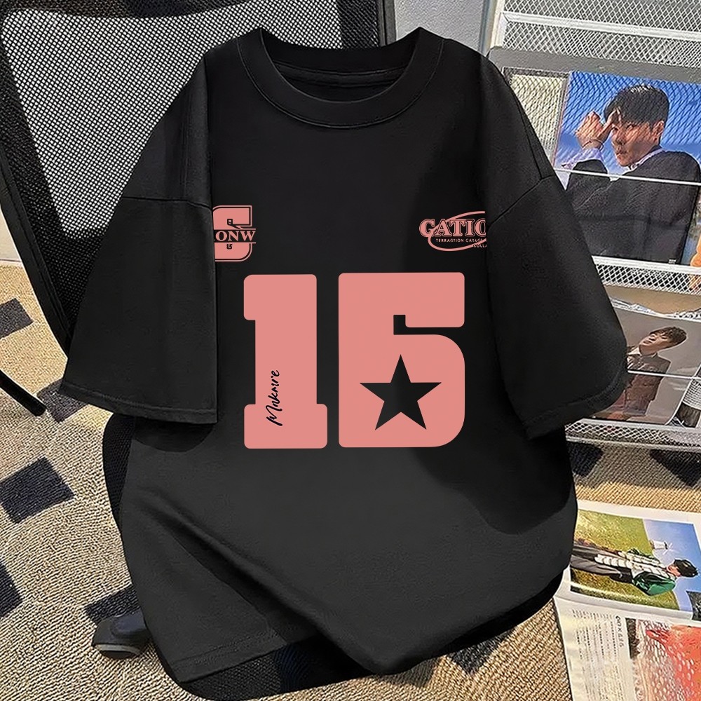 MERAH KATUN KEMEJA Distro99 Free Problem Boutique - เสื้อยืดเสื้อกีฬาผู้ชาย | เสื้อเชิ้ตสีดําโอเวอร์