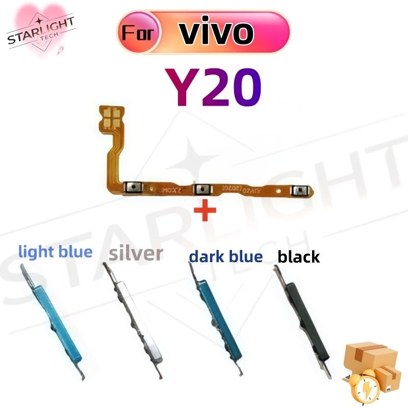 ปุ่มปรับระดับเสียงพลังงาน flex สําหรับ vivo Y20 Y20i Y20S Y12S Y11S Y12A ON OFF ปุ่มสวิตช์สายริบบิ้น
