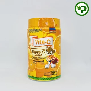 Vitamin C 25mg Vita-C T.man วิตามินซี ไวต้า-ซี ครบรส 1000เม็ด/กระปุก