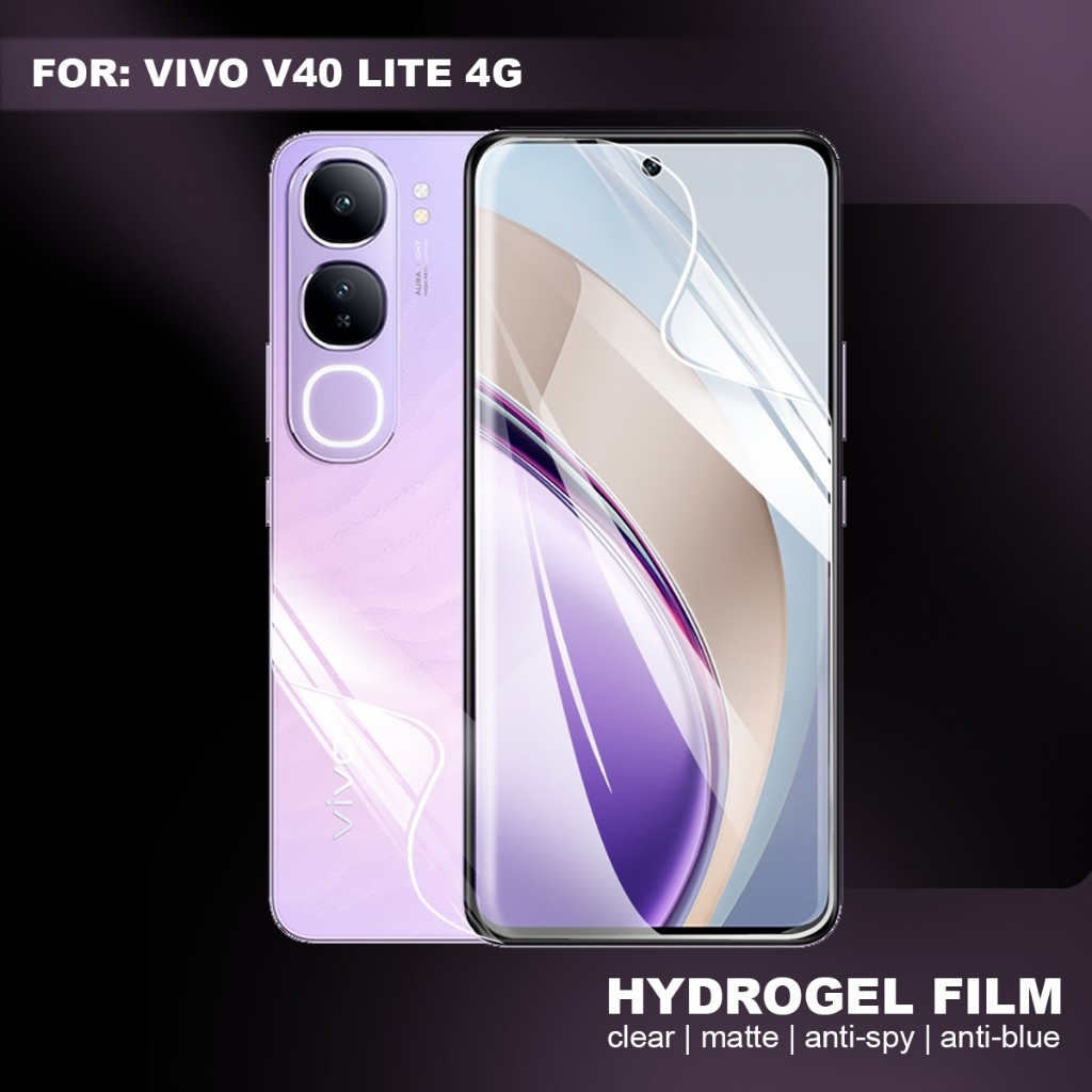 DW DW DW DW| Anti-Scratch Vivo V40 Lite 4G Hydrogel Film Screen Protector Clear Anti-Glare Anti-Spy 
