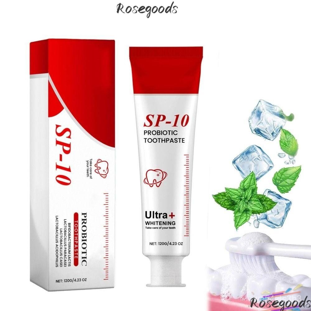ROSE SP-10 Toothpaste, Fresh Breath Tooth Stain Removal Sp-10 Ultra Whitening Toothpaste,  Oral Care