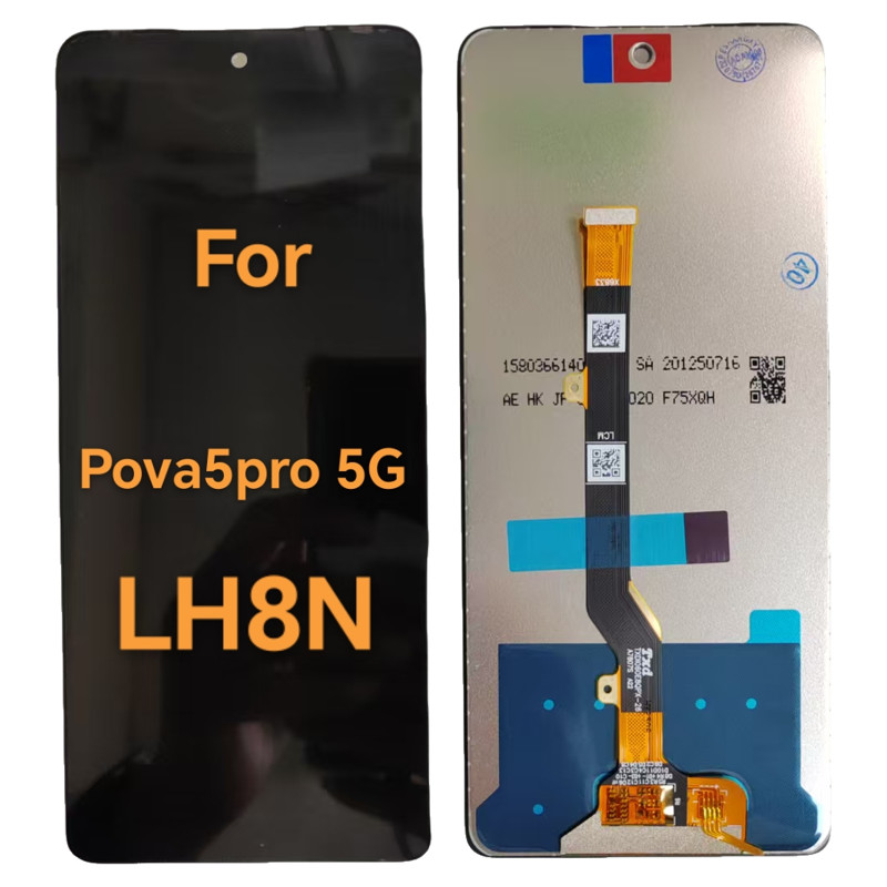 เหมาะสําหรับ TECNO Pova 5 PRO 5G LH8N จอแสดงผล LCD หน้าจอโทรศัพท์มือถือชุดหน้าจอสัมผัส