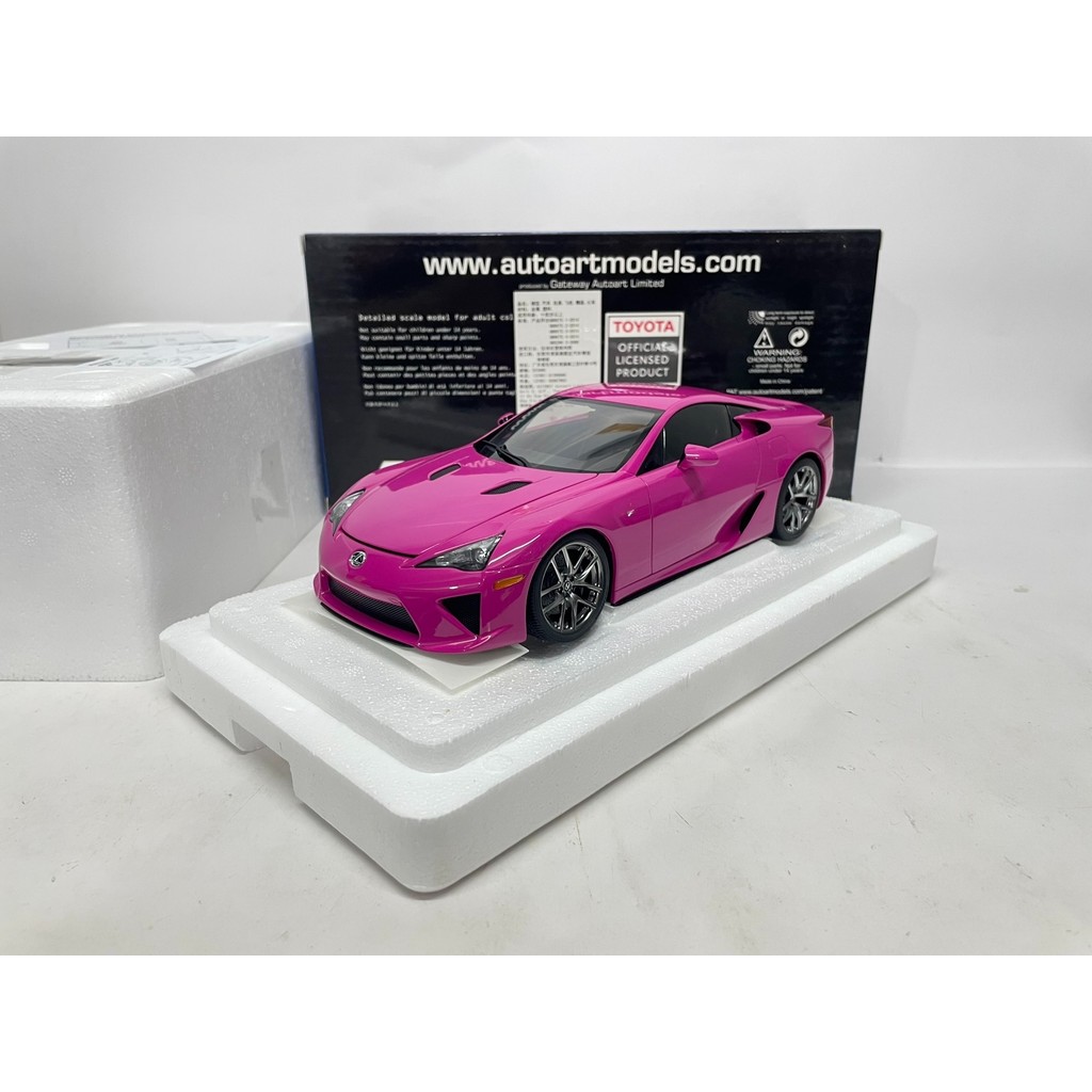Autoart 1/18 Lexus Lexus Lexus LFA Street Edition สีชมพู Original Bag สินค้าใหม่ซื้อตลอดกล่องไม่มีเล