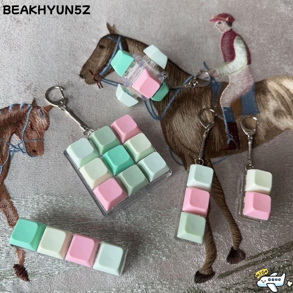 BEAKHYUN5Z คีย์บอร์ดนิ้ว, ปุ่มกุญแจ 2/3/6/9 คีย์ Fidget พวงกุญแจ, ความเครียดบรรเทา Gadget Pass เวลา 