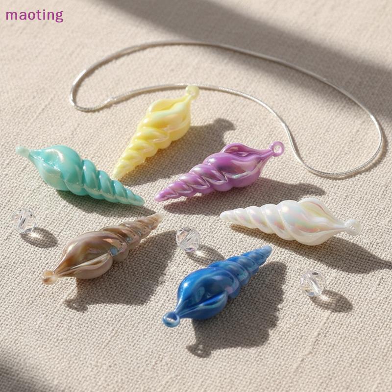 [เหมา] Ocean Fany Mermaid Conch Nelace จี้สีฟ้าสําหรับเกมคอสเพลย์เครื่องแต่งกายเครื่องประดับผู้หญิงสาวอุปกรณ์เสริม [MT]