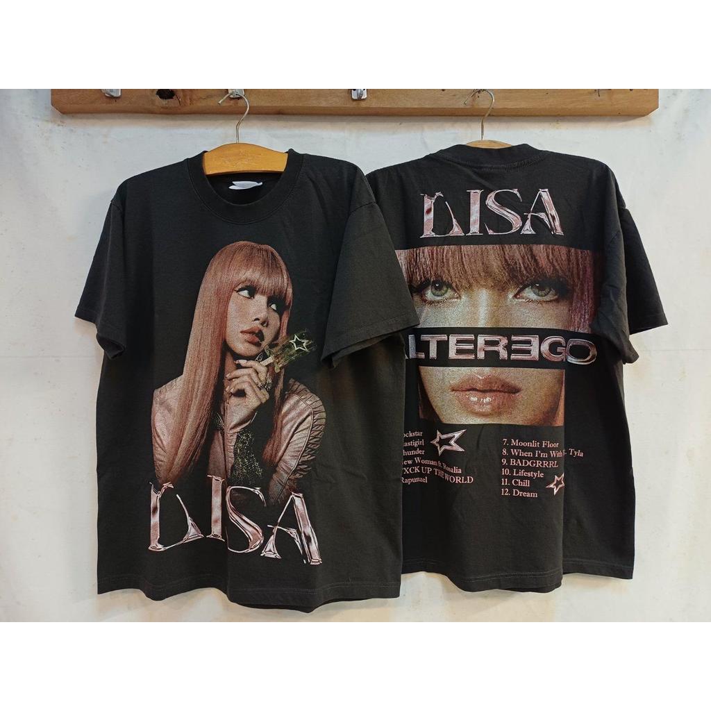 เสื้อลาย ลิซ่า Lisa Alter Ego Concept Tee (ป้าย Hanes)