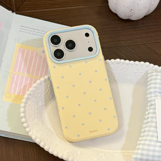 Ins Wind Contrasting Color Polka Dots Apple 17 เคสโทรศัพท์มือถือ Iphone16pro Anti-drop 15 Macaron 14 ปกอ่อน 13 ใช้งานได้