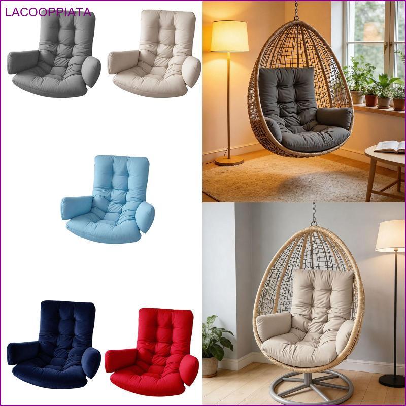 [lacooppiata] Boho Swing Chair Cushion Anti Skid Egg Chair Cushion Swing Cushion Garden Swing