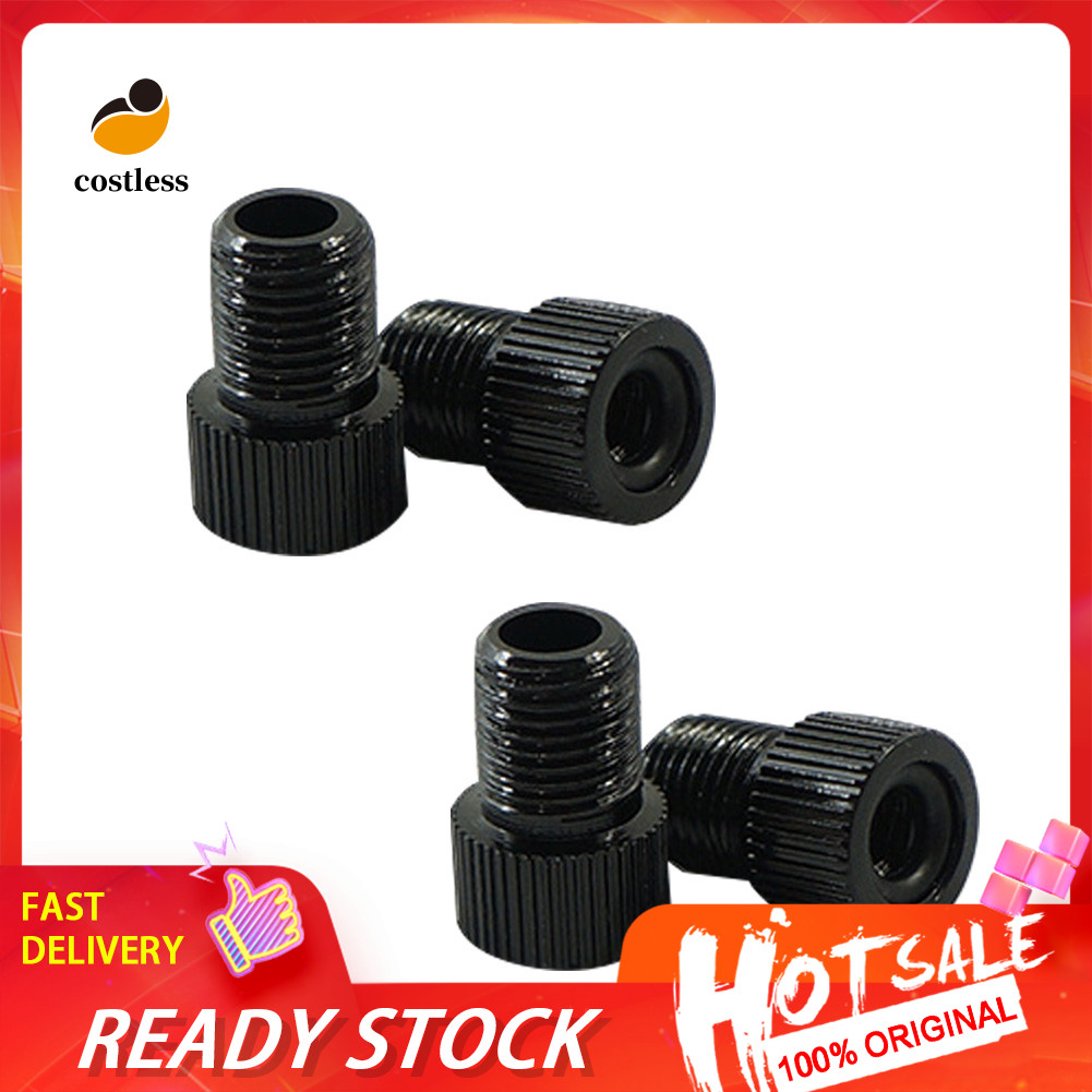 4 ชิ้น Presta ถึง Schrader Valve Adaptor Bike จักรยาน Fixed Gear Tyre Connector
