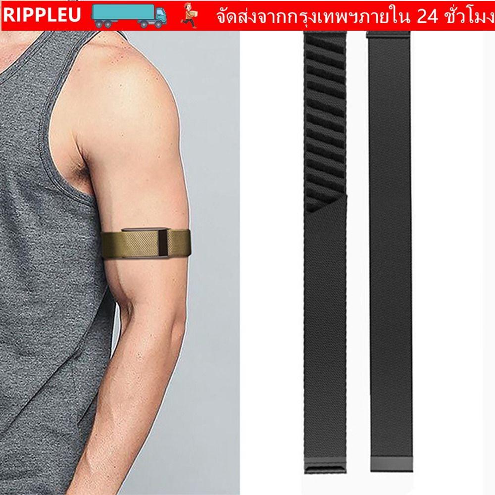 RIPPL ยืดหยุ่น Bicep Band, เปลี่ยน Breathable Nylon Sport Band, Premium Cozy ถักดูดซับเหงื่อสายรัดแขนกีฬาสําหรับ Whoop 5.0 One/Peak/Life(MG) การออกกําลังกาย