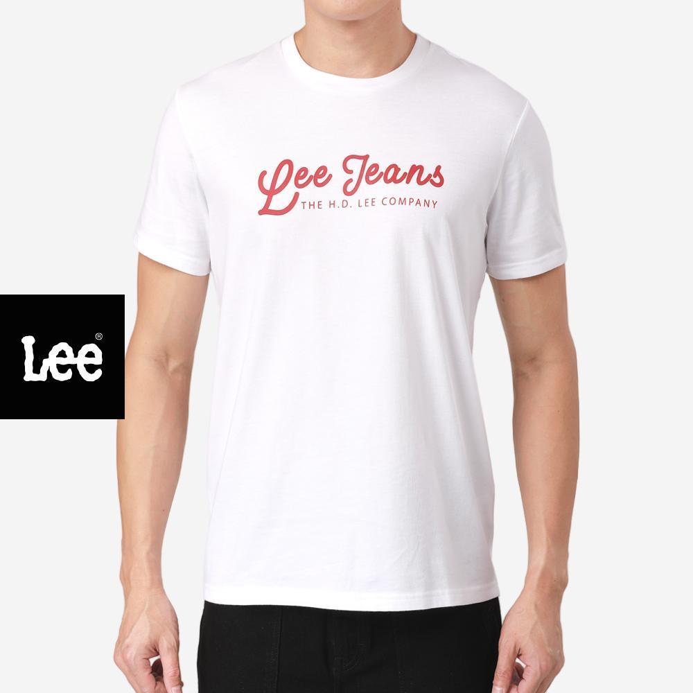 LEE เสื้อยืดแขนสั้นผู้ชาย รุ่น LE S126MTSSF01 สีขาว