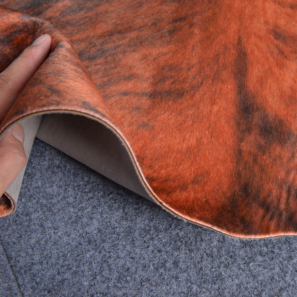 Ins Photo Same Mat ห้องนอนเลียนแบบ American Nordic Store ห้องนั่งเล่นข้างเตียง Cowhide สไตล์โรงงานจร