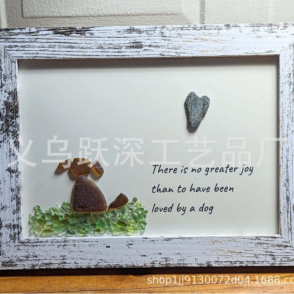 Love Glass Dog sea lglassbirdsseaglassart Gift sea EEIR for People Art