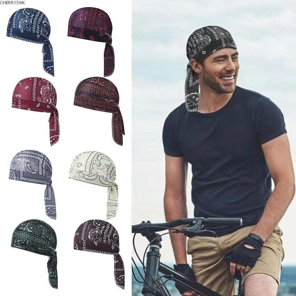 19VJKEPSHOP Bandana Headscarf, Quick Dry Paisley พิมพ์หมวกฮิญาบ, น้ําหนักเบาปรับสบายยืดหยุ่นขี่จักรยาน Head Wrap กีฬา