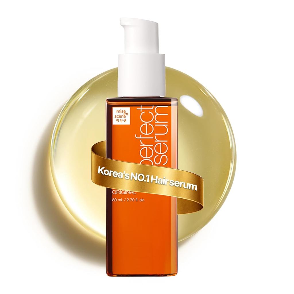 Mise En Scene Perfect Serum Original - Heat Protectant Hair Oil สําหรับ Frizzy & Dry | น้ํามันอาร์แก
