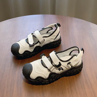 หนาSoled Toe-Covered รองเท้าแตะกีฬาผู้หญิงสไตล์ใหม่สบายอินเทรนด์