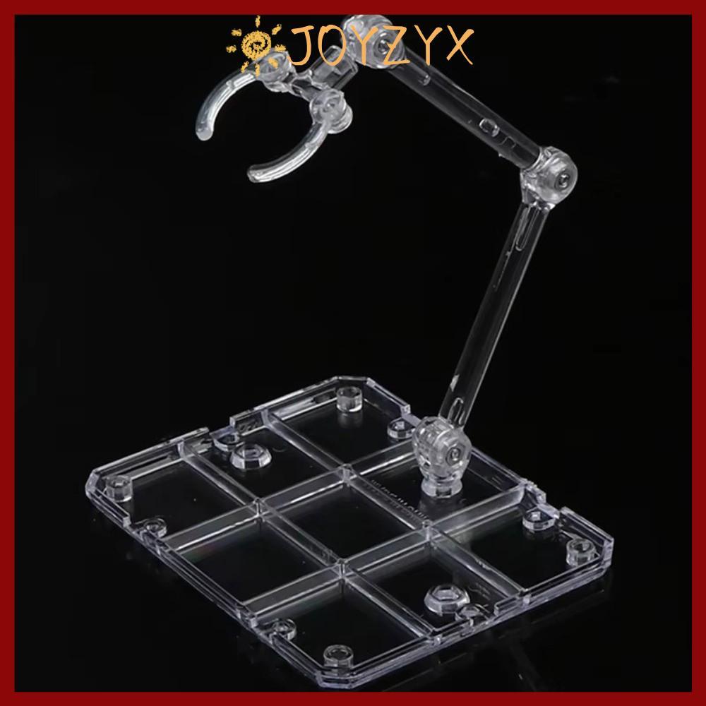 จัดส่งจากประเทศไทยJOYZYX Action Figure Display Stand, Movable Rack Gundam Models, Assembly Transparent PVC Action Figure Base สําหรับ HG 1/144 Cinema Game