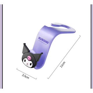 Sanrio Hello Kitty Kuromi Car Seat Hook Heavy Duty การ์ตูนด้านหลังเก้าอี้แขวนไม่มีร่องรอยติดตั้งง่าย Universal Fit สําหรับรถยนต์ส่วนใหญ่ SUV น่ารักอุปกรณ์ตกแต่งภายในรถยนต์