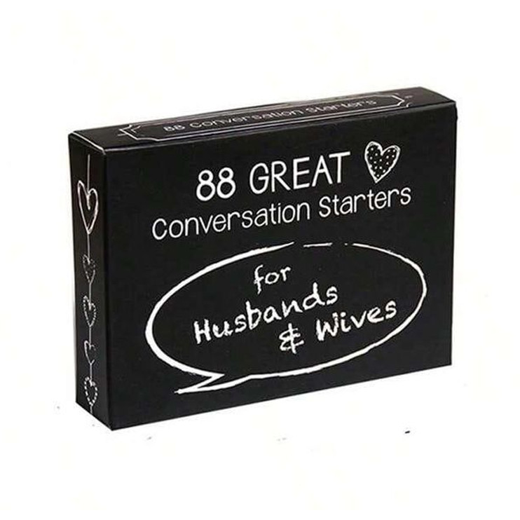 88 Great Conversation Starters Card Game For Couple Party Game