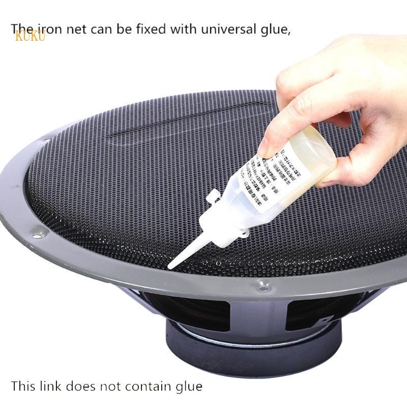 KU * ลําโพง โลหะตาข่าย Grille Cover ตกแต่งวงกลม Anti Dust Proof เปลี่ยนสําหรับลําโพง Home Office